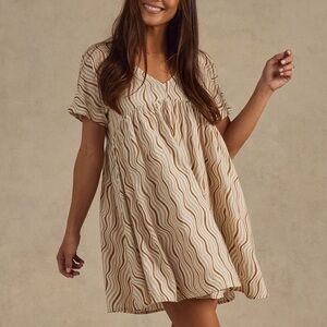 Rylee + Cru retro stripe wavy dress